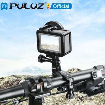 PULUZ Soporte adaptador de manillar de aluminio para bicicleta con rotación de 360 grados con tornillo para GoPro/ Insta360/ DJI y otras cámaras de acción