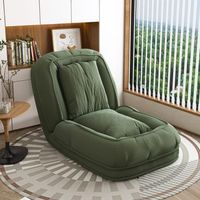 sofa cama reclinable verde 180  90 cm respaldo ajustable en 5 posiciones