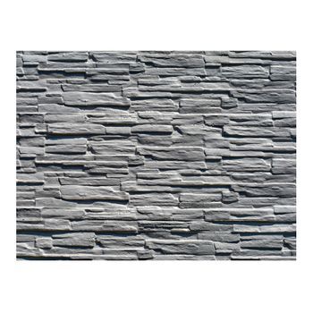 Papel Pintado 3d - Pared De Piedra Gris (300x231 Cm)