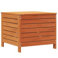 taburete de jardin  otomana de jardin  reposapies de jardin madera de pino marron cera 62x635x535 cm