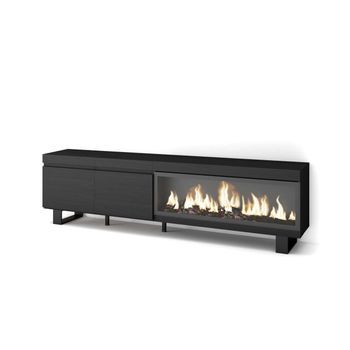 Mueble Tv Igualeja-01 Con Chimenea Eléctrica Y Almacenaje