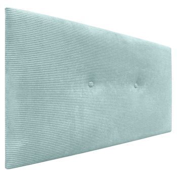 Dhome Cabecero De Pana Liso Con Botones 90x50 Camas 80/90 - Verde Agua