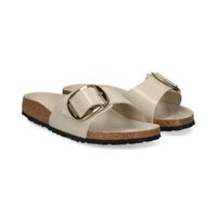 birkenstock sandalias planas mujer - blanco talla 37n