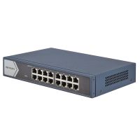 switch hikvision ds-3e0516-eb 16 puertos gigabit carcasa metalica sin ventilador