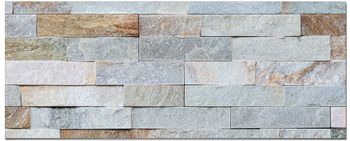 Frente de cocina ladrillo azul 40x100 cm