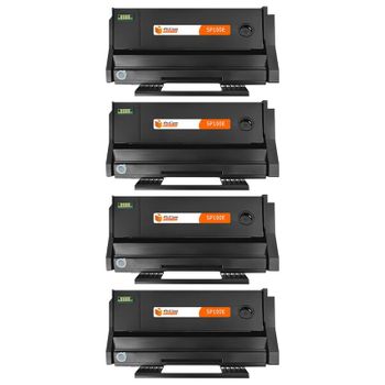PcCom Essential Ricoh Aficio SP100E/SP112 Tóner Compatible Negro Pack 4