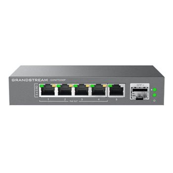 Switch Grandstream GWN7700MP 5 Puertos Multi-Gigabit PoE+ SFP+ 10G Sin Ventilador