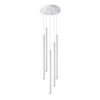 lampara de techo blanco acero alt 110 cm
