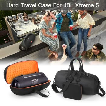 Estuche de transporte portátil para JBL XTREME 5, rígido, de EVA, a prueba de golpes, impermeable, con correa para el hombro.