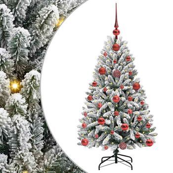 Árbol De Navidad | Decoraciones De Navidad Artificial Verde Y 120 Cm Pvc Y Metal
