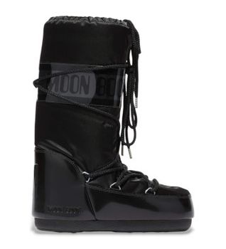 Moon Boot para mujer. 80D1401680 Botas Icon Glance negro (35/38), Plano, Ninguno, Casual, Nieve