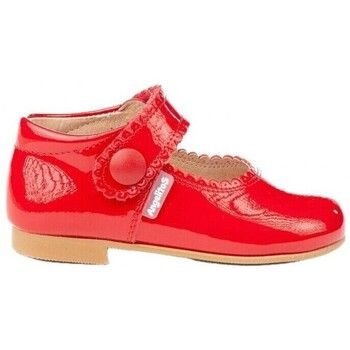 Angelitos Bailarinas 1502 MERCEDITAS CHAROL CON VELCRO Rojo para niña