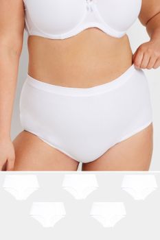 Yours Juego 5 Bragas Altas Blancas