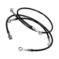 kit latiguillos de freno metalicos moto guzzi v 35 completo negro