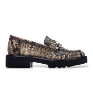Xti para mujer. 14625501-SERPIENTE Zapatos 146255 taupe (38), 3 a 5cm, Ninguno, Casual, Animal print