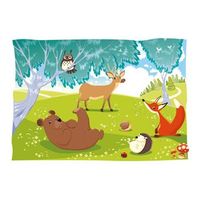 papel pintado 3d - animales alegres 350x245 cm