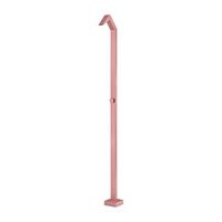 ducha de piscina en acero 316 color rosa coral diseno con cascada