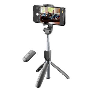 Palo para selfies Cellularline Freedom trípode Bluetooth universal negro