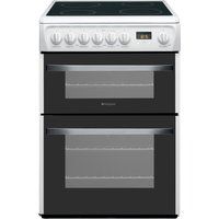 hotpoint dsc60p1 60 cm electric ceramic cooker - white white