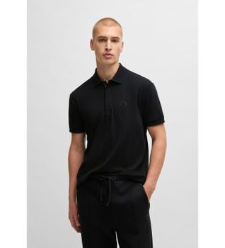 BOSS para hombre. 50533273 Polo Paddy Tl negro (M), Casual, Algodón, Manga corta