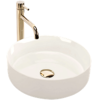 lavabo sobre encimera rea sami shiny white