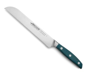 Cuchillo panero acero inoxidable forjado nitrum 200 mm mango azul