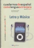 letra y musica cuadernos de espanol como lengua extranjera volum en n