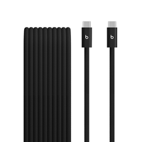 beats 240w usb-c to usb-c braided cable 3 m  10 ft - bolt black