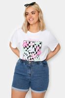 yours vaqueros cortos azules cintura elastica mujer curvy y tallas grandes yours