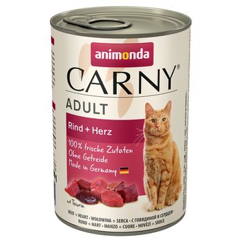 Animonda Carny Adult Saver Pack 12 x 400g - Beef & Heart