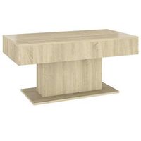 mesa de cafe - mesa de centro madera contrachapada roble sonoma 96x50x45 cm