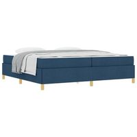 estructura de cama azul 200 x 200 cm tela vidaxl