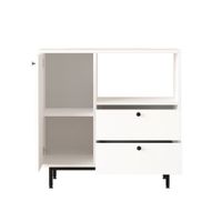 mueble estacion de cafe   2 cajones y 1 puerta blanco