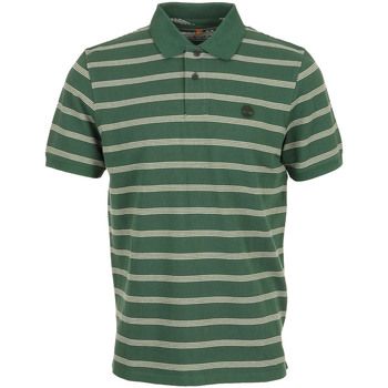 Timberland Polo 4 Rows Stripes Short Sl Mdgr para hombre