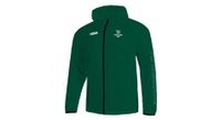 chaqueta impermeable hoka les templiers verde  mujer