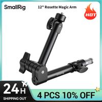 smallrig soporte de brazo magico rosette de 12 pulgadas carga maxima 5 kg 360    adaptador de soporte de luz integrado ajustable para monitores y camaras de hasta 7
