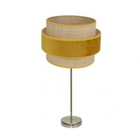 sobremesa alto reyes 1xe27 cueronatural-yema 64x30x30 cm