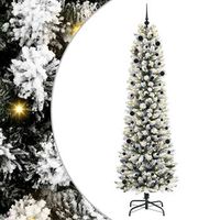 arbol de navidad artificial blanco 240 cm pvc metal y plastico vidaxl