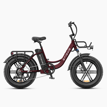 Bicicleta Eléctrica Engwe L20 Boost De 250 W, Batería De 48 V Y 13 Ah, Sensor De Par Power-boost, Neumáticos Anchos, Color Rojo