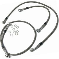 kit latiguillos de freno metalicos moto guzzi v 35 iii completo gris