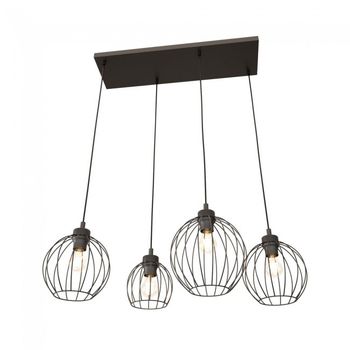 Lámpara de techo fersan negro (4 luces)