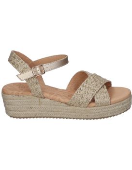 Sandalias Con Cuña Para Mujer Mustang 59553 Color Arena 41
