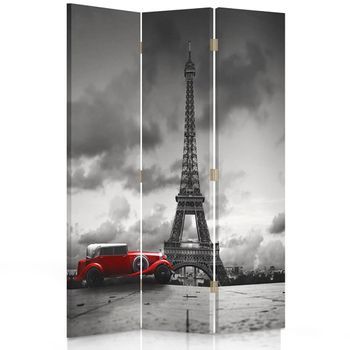 Biombo Eiffel Tower - Separador De Ambientes Cm. 110x150 (3 Paneles)