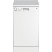 beko dfs05x11w slimline dishwasher - white white