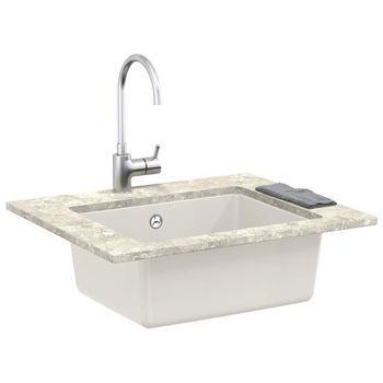 Lavabo De Baño Moderno | Lavabo 530 X 460 Mm 80% Cuarzo Y 20% Resina