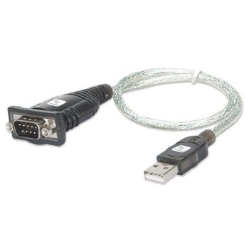 Adaptador USB a Serie Techly IDATA USB-SER-2T Transparente 0,45 m