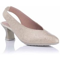 pitillos zapatos de tacon zapato de salon en piel grabada - plata para mujer