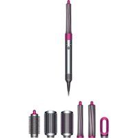 dyson airwrap complete long hair styler - nickel  fuchsia fuchsia