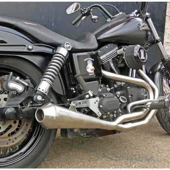 Sistema de escape Harley-Davidson Dyna Street Bob 1690 Mass Cafe Racer 2-1