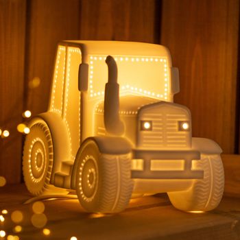 3D Ceramic Lamp Tractor